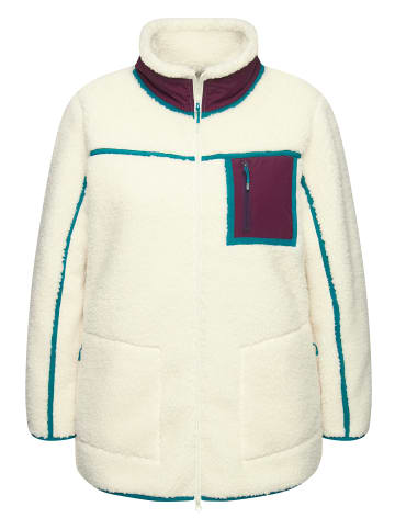 Ulla Popken Sweatjacke in taupe