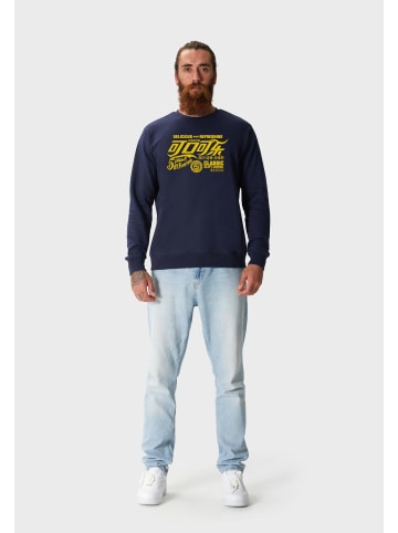 OLDSKULL Sweatshirt RETRO REFRESHING TYPOGRAPHY GRAPHIC in Navy Blue