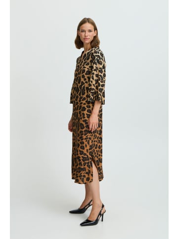 b.young A-Linien-Kleid BYHINVA LEOPARD DRESS 20816230 modisches Webkleid mit Leo-Alloverprint in Schwarz