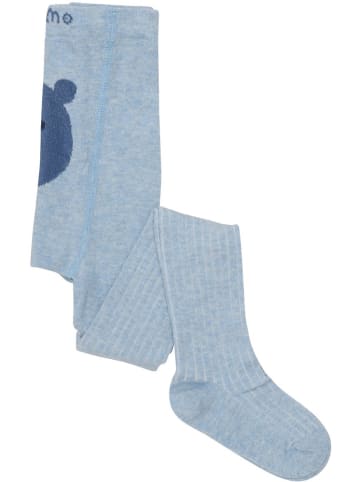 Minymo Strumpfhose "Baby Stocking with Effect On Back" in Blau