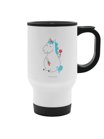 Mr. & Mrs. Panda Thermobecher Einhorn Baby ohne Spruch in Weiß