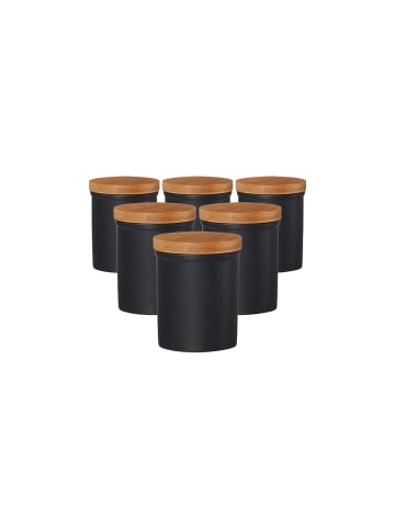 Ritzenhoff & Breker 6er Set Vorratsdosen Jasper 200 ml in schwarz-braun