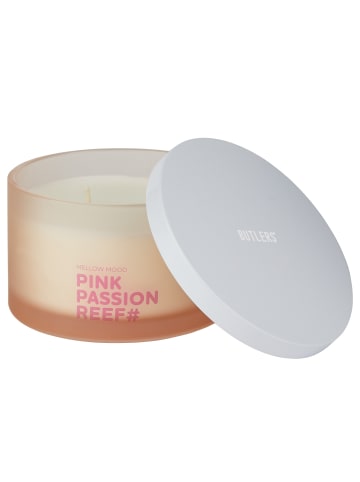 Butlers Duftkerze MELLOW MOOD Pink Passion Reef in Pastellrot