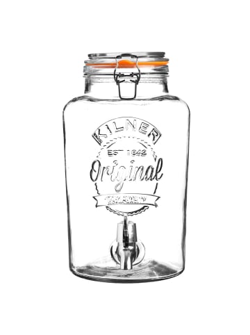 Kilner Getränkespender ROUND klein in transparent - 5 Liter