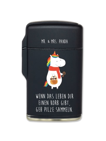 Mr. & Mrs. Panda sturmfeuerzeug Einhorn Pilz mit Spruch in Schwarz