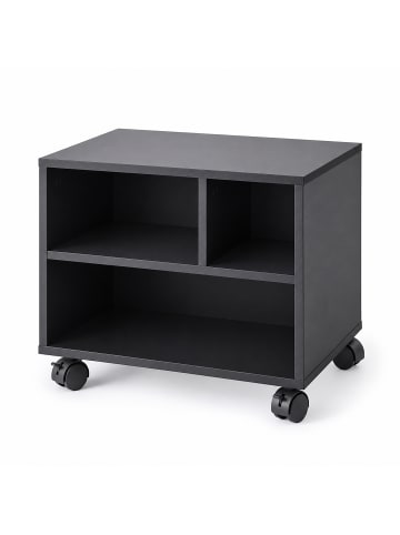 relaxdays Druckerständer in Schwarz - (B)30 x (H)35 x (T)40 cm