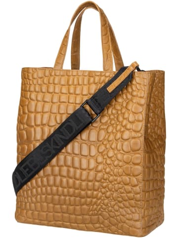 LIEBESKIND BERLIN Handtasche Paper Bag M20 Croco in Golden Amber