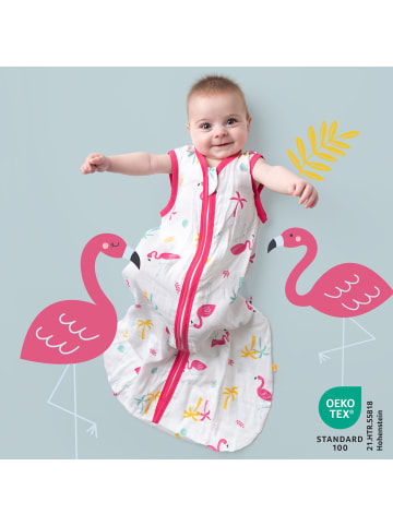 Schlummersack Musselin Babyschlafsack, 0.5 TOG in Pink