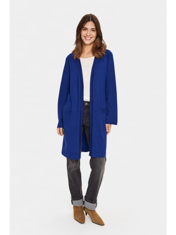 SAINT TROPEZ Strickjacke KilaSZ Lockere Passform in Midnight Sail