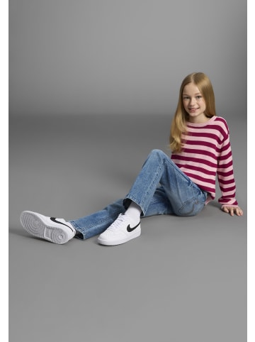 Kidsworld Strickpullover in bordeaux geringelt