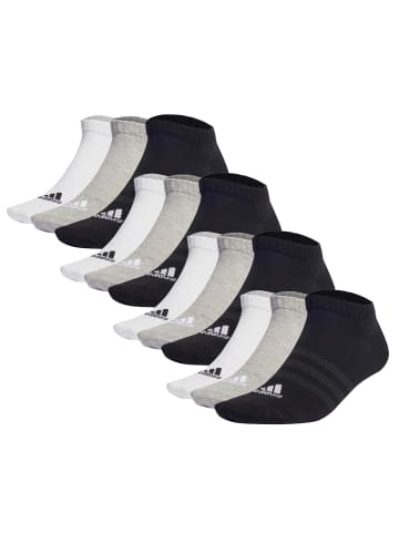 adidas Socken 12er Pack in Schwarz/Grau/Weiß
