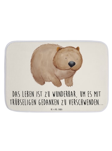 Mr. & Mrs. Panda Badvorleger Wombat mit Spruch in Weiß