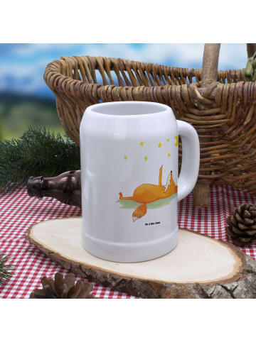 Mr. & Mrs. Panda Bierkrug Fuchs Sterne ohne Spruch in Weiß
