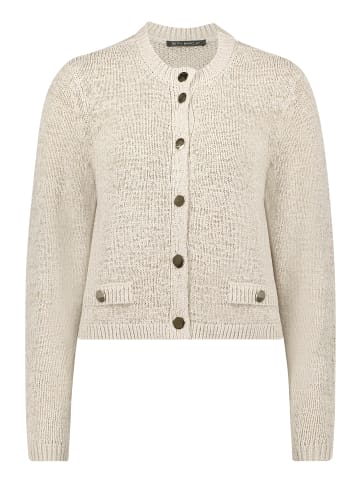 Betty Barclay Strick-Cardigan mit aufgesetzten Taschen in Grau Beige