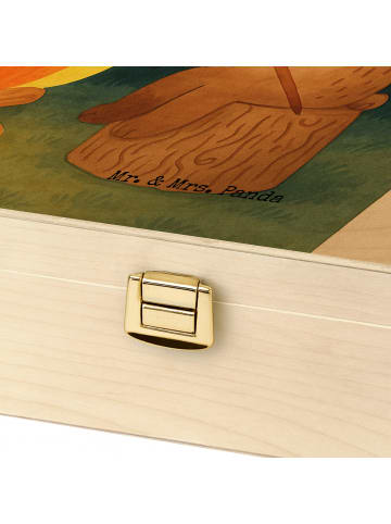 Mr. & Mrs. Panda Teebox Holz Bär & Marienkäfer Lagerfeuer Design... in Weiß