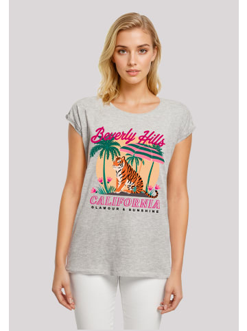 F4NT4STIC T-Shirt Beverly Hills California Glamour Summer in grau meliert