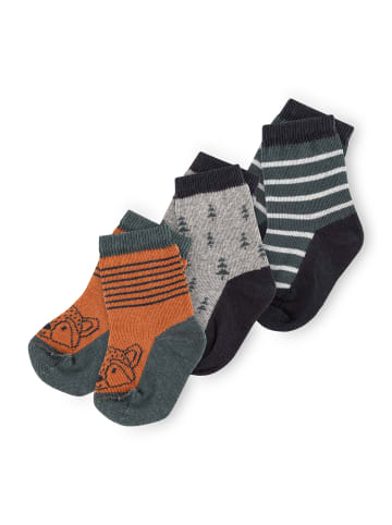 Sigikid Socken-Set 3er forest adventure in braun/grau/blau