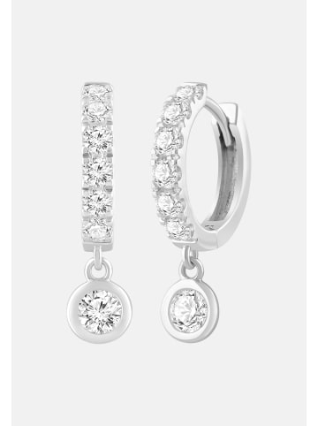 Ethische Diamanten Ohrringe aus 375 Weißgold mit Lab Grown Diamant