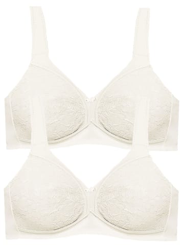 SUSA 2er Pack Entlastungs BH ohne Bügel Basic in champagner champagner