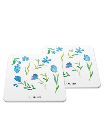 Mr. & Mrs. Panda Getränkeuntersetzer Sommergedanken Design ohne ... in Weiß