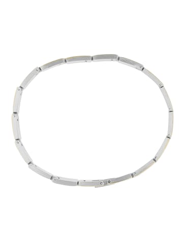 Adeliás Unisex Armband – Gliederarmband aus Edelstahl 21,5 cm in gold