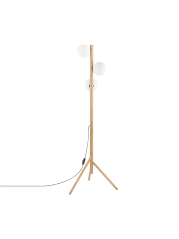 Licht-Erlebnisse Stehlampe (B)38 x (L)38 x (H)150 cm in Holz hell Weiß
