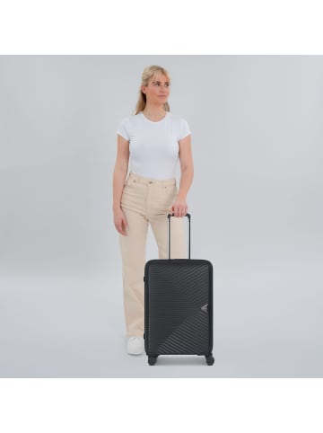 March15 Trading Gotthard Edition 4 Rollen Kabinentrolley 55 cm black metallic