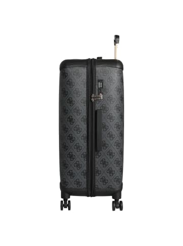 Guess Berta 28 IN - 4-Rollen-Trolley 77 cm erw. (dark taupe logo) in coal logo