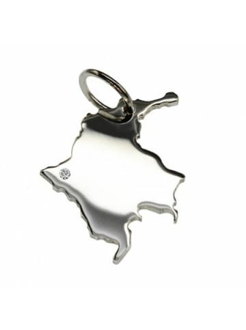 Schmuckador Kolumbien Anhänger mit Brillant 0,015ct 925 Silber in silber