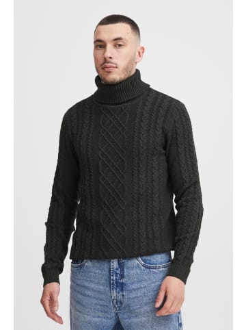 11 Project Rollkragenpullover PRJamelio 21301058-ME  Zopfstrick Pullover mit Rundhals in Grau