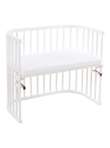 babybay Beistellbett Maxi 89x51 cm mit Matratze Classic Soft in Weiß