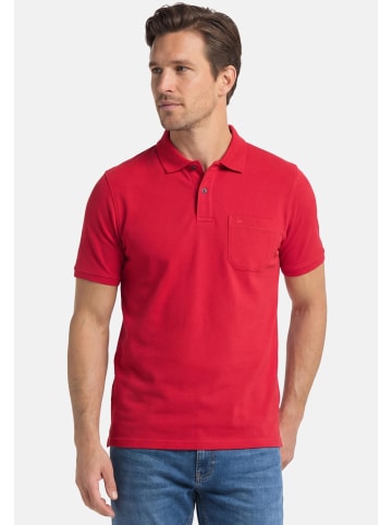 Redmond Poloshirt Basic in Rot / schwarz