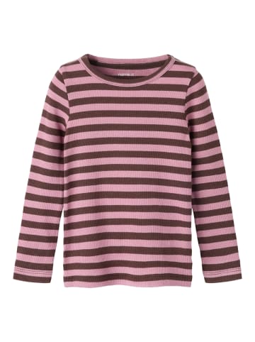 name it Langarmshirt Slim Fit Rundhals Nmnbanio in french roast