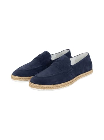 DreiMaster Maritim Penny Loafer Aus Veloursleder in Marine