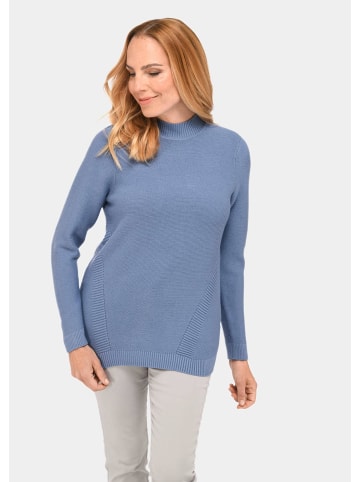 GOLDNER Pullover in rauchblau / melange