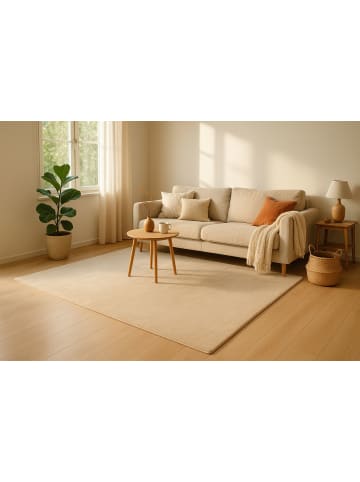 Teppich Boss Kurzflor Teppich Sarina 225 in Beige