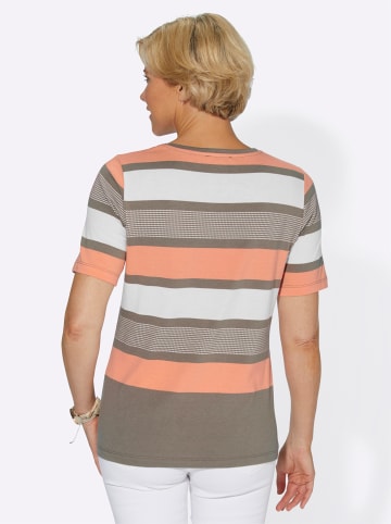 WITT WEIDEN Shirt in lachs-geringelt