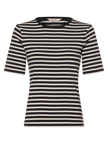 Gant T-Shirt in marine ecru