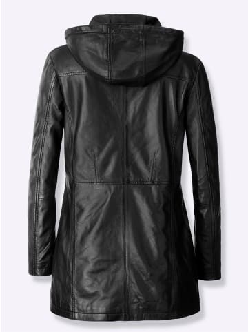 WITT WEIDEN Leder-Jacke in schwarz