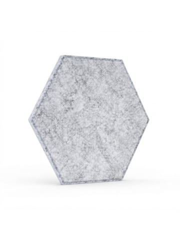 relaxdays 36 x Akustikplatten „Hexagon“ in Grau – 30 x 26 cm