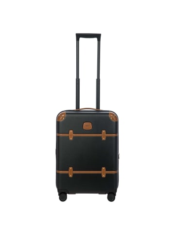 BRIC`s Bellagio - 4-Rollen-Kabinentrolley S 55cm (eucalyptus) in black/tan