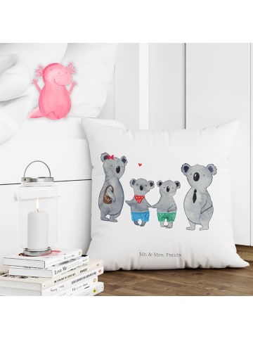 Mr. & Mrs. Panda Kissen 40x40 Koala Familie zwei ohne Spruch in Weiß