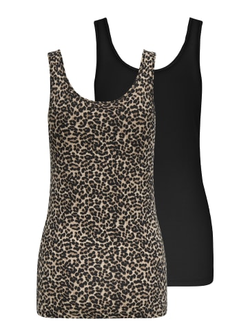 ONLY 2er-Pack Tanktop in Black