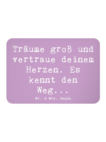 Mr. & Mrs. Panda Magnet Spruch Herzen Vertrauen mit Spruch in Lavendeltraum