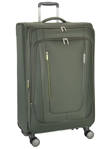 American Tourister Trolley Wanderlite Spinner L Exp in Dark Khaki