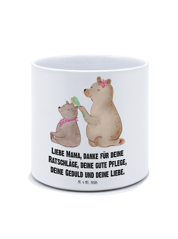 Mr. & Mrs. Panda XL Blumentopf Bär Kind mit Spruch in Weiß
