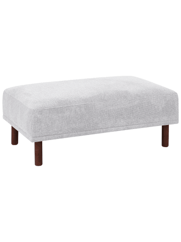 Beliani Ottomane HOLT in Grau/Braun - (W) 112 x (H) 44 x (L) 67 cm
