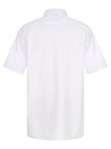Eterna Kurzarm Hemd Comfort-Fit Popeline in Weiß
