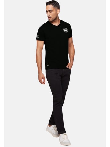CAMP DAVID  T-Shirt 'Cruise North' in schwarz