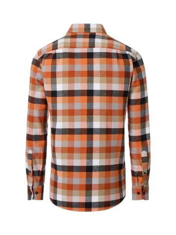 Redmond Langarm-Hemd in orange
